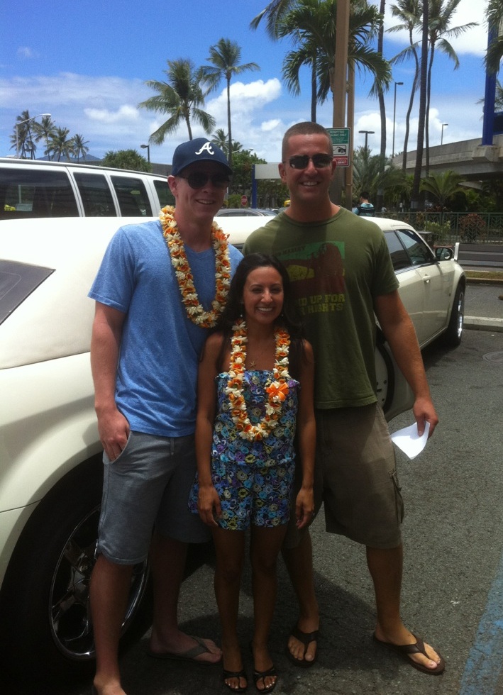 Scott Hamrick, Amber Flores & James Binari - Arrival August 2, 2011