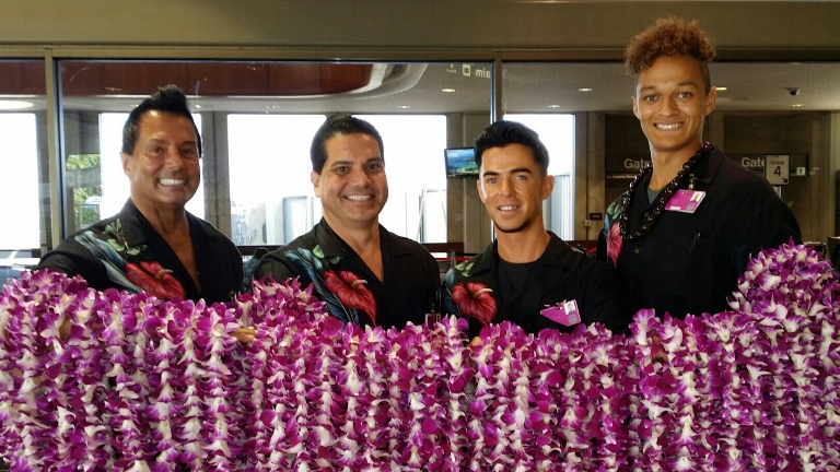 Maui Airport Lei Greeting