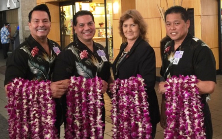 Kauai Airport Lei Greeting